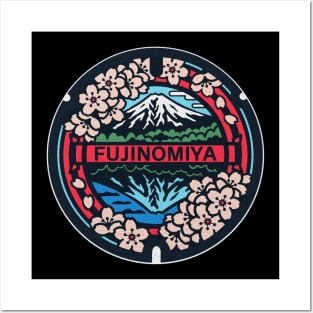 Fujinomiya Manhole Cover Art Posters and Art